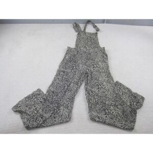 J‎ & K Overalls Womens Small Black White Paisley Wide Leg Rayon Jumpsuit Boho